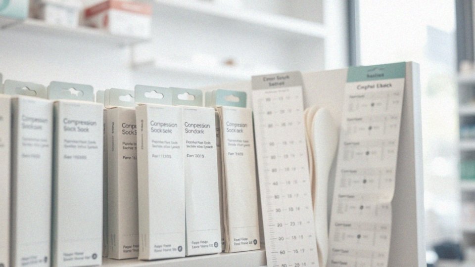 Co zawiera tabela rozmiarów pończoch uciskowych?