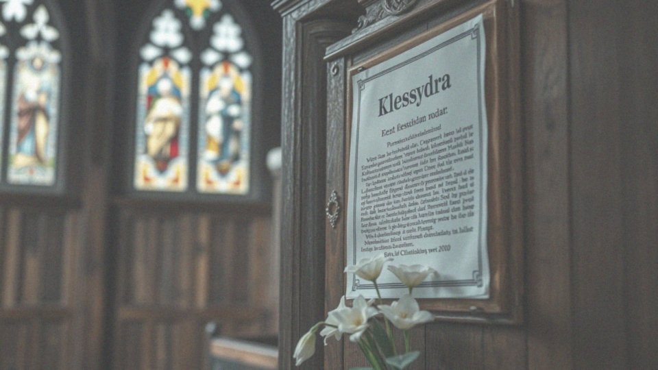 Jakie informacje o zmarłych zawiera klepsydra?