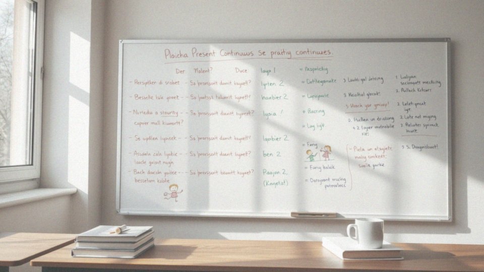 Jak tworzyć pytania w czasie Present Continuous?