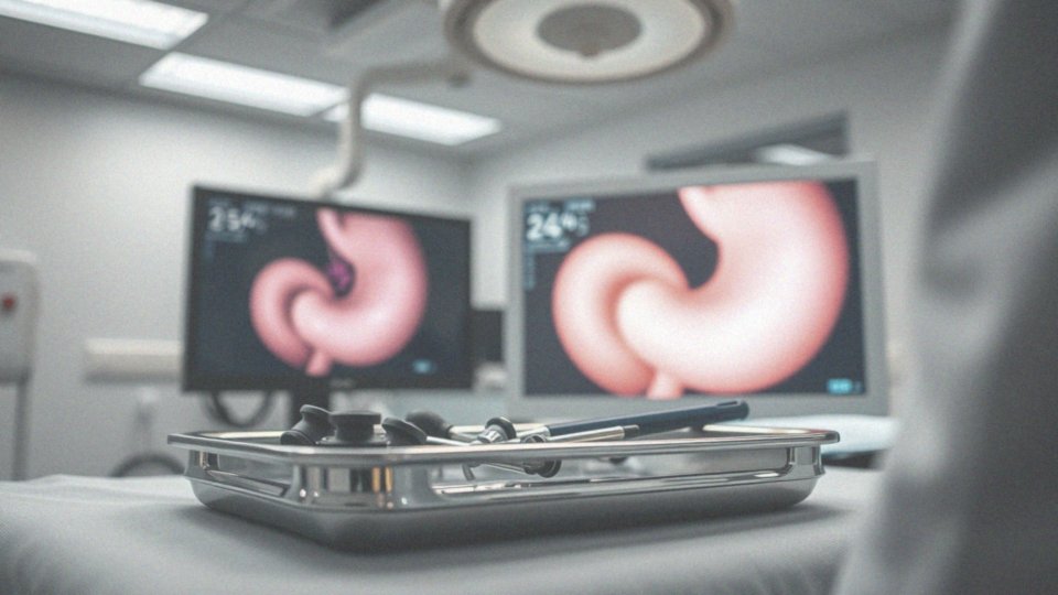 Jakie są wyniki badania gastroskopowego są związane z jeziorkiem śluzowym?